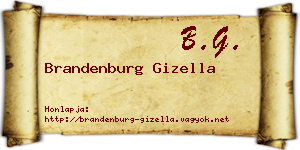 Brandenburg Gizella névjegykártya